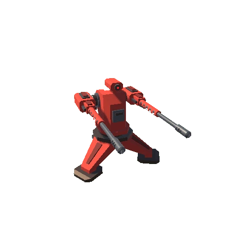 Machine Gun v2 - Soft Red